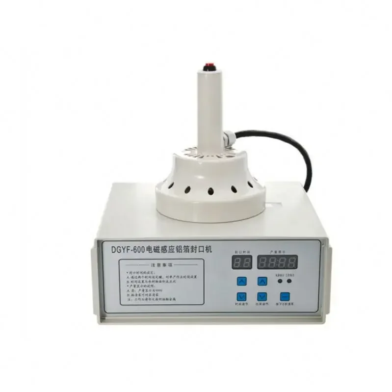 DGYF-600 سلسلة المحمولة العديد من الموديلات المستمرة الكهرومغناطيسية التعريفي السدادة الألومنيوم احباط آلة الختم للزجاجات