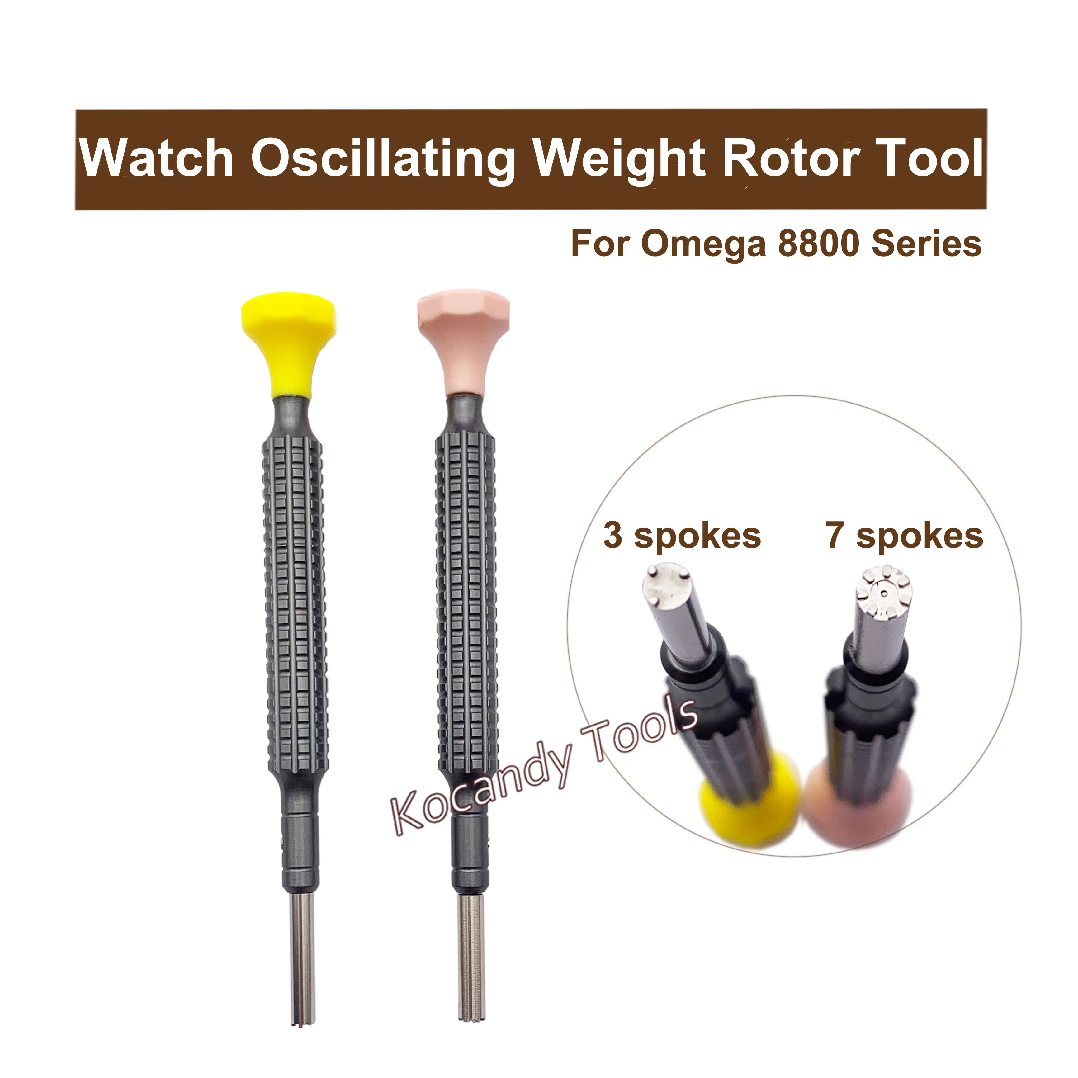 Watch Oscillating Weight Rotor Repair Tool For Omega 8800/8801/8804/8805/8807 Movement 3 and 7 Spokes Screwdriver Set of 2 Piece