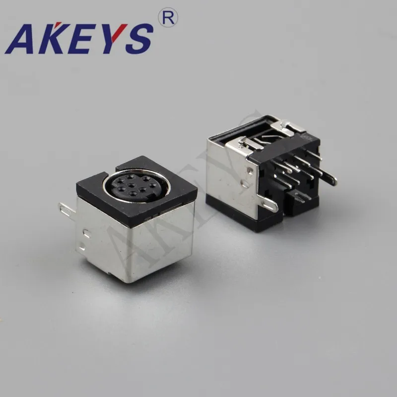 10PCS MDC-8-02 S Terminal S-video Video socket DS DC female socket 8 PIN