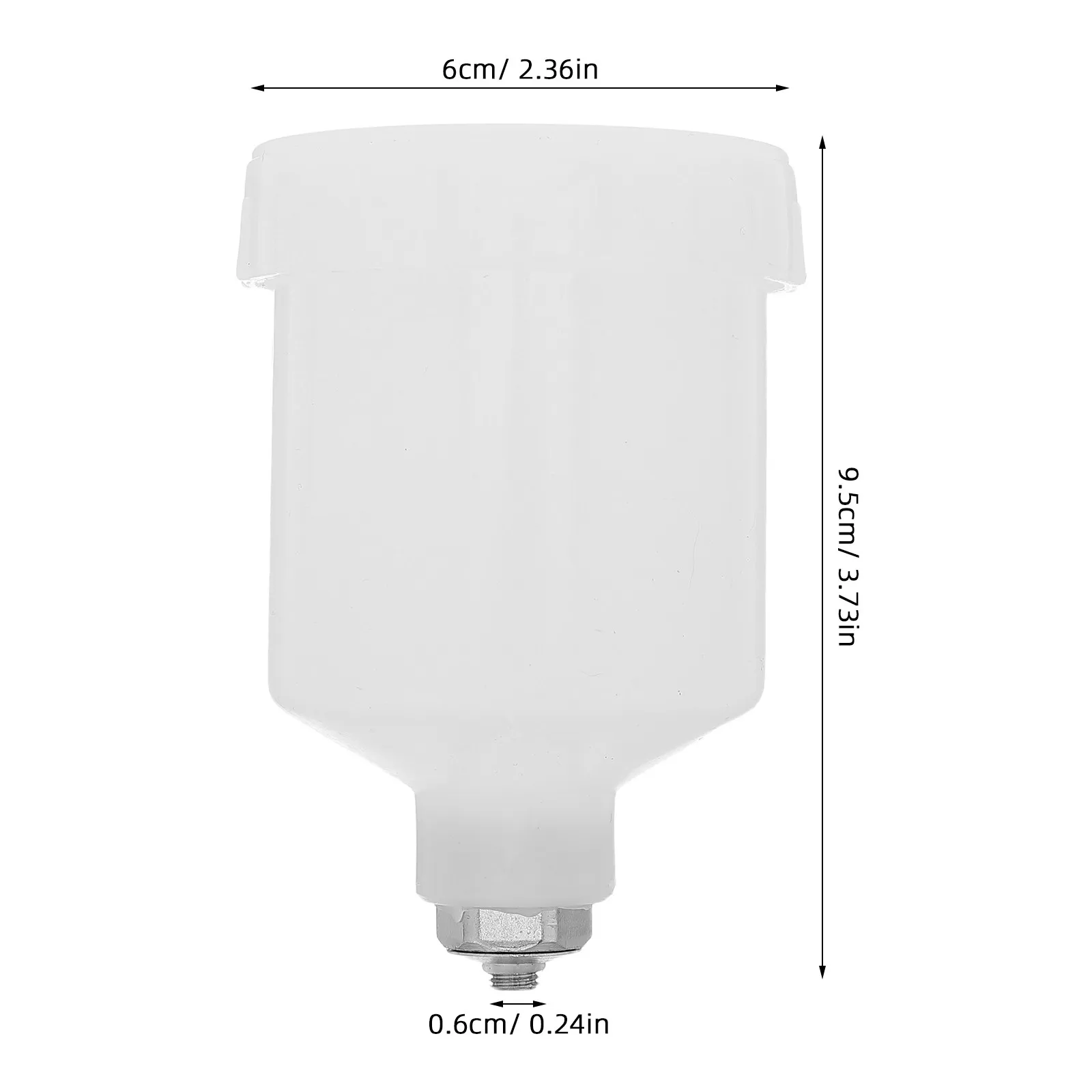 125Ml Spray Gun Paint Cup Replacement M6 Holder Compatible Gravity Feed Small Sprayers Airbrush Accessory Leakproof Paint