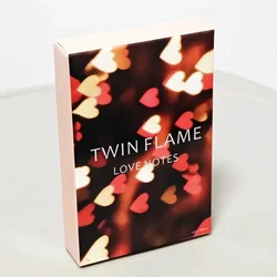 Twin Flame Love Notes Pink Color 45 Pcs Oracle Cards Channeled Messages for Love Readings, Soulmate