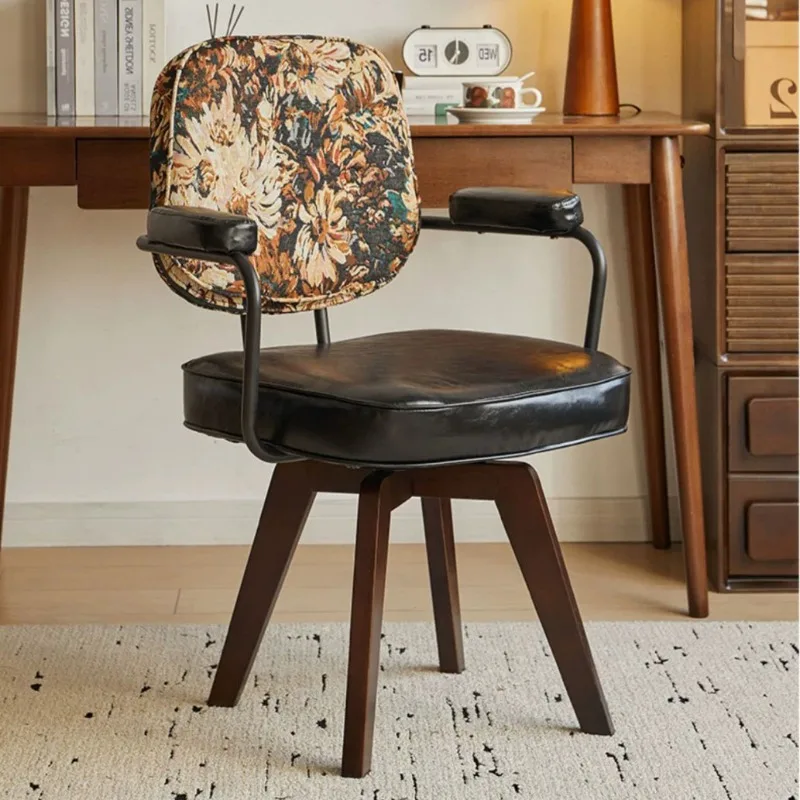 For comfortable backrest, sedentary office, home study, student desk with wheel lift lounge chair