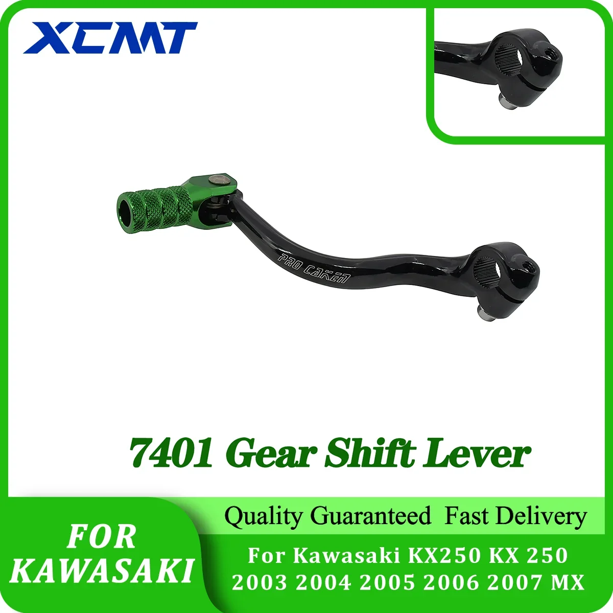 

Motocross CNC Folding Gear Shift Shifter Lever For Kawasaki KX250 KX 250 2003 2004 2005 2006 2007 MX Enduro Dirt Pit Bike