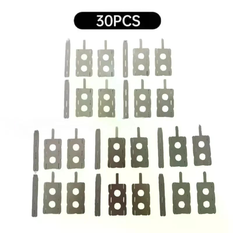Hot Sale 30pcs 18650 Lithium Battery Nickel Sheet 5Set Polygonal Battery Nickel Sheet For Spot Welding Machine Batteries Connec
