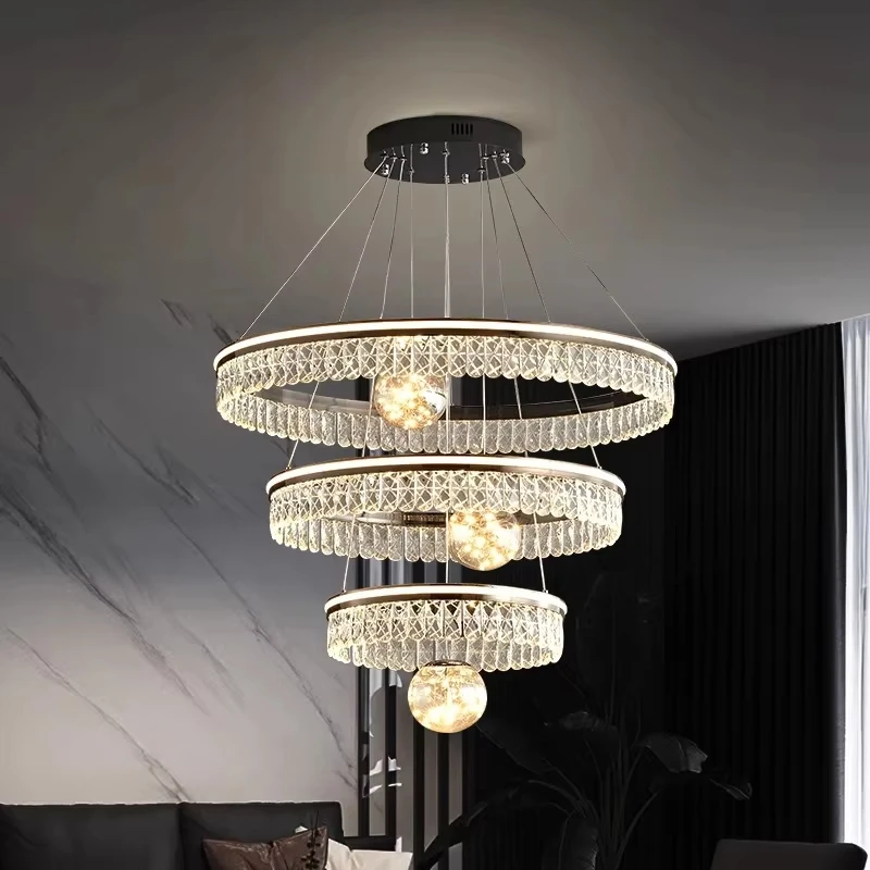 ديكور حديث Led أضواء خواتم قلادة ضوء مصابيح لغرفة المعيشة Led الثريات لغرفة الطعام معلقة ضوء إضاءة داخلية