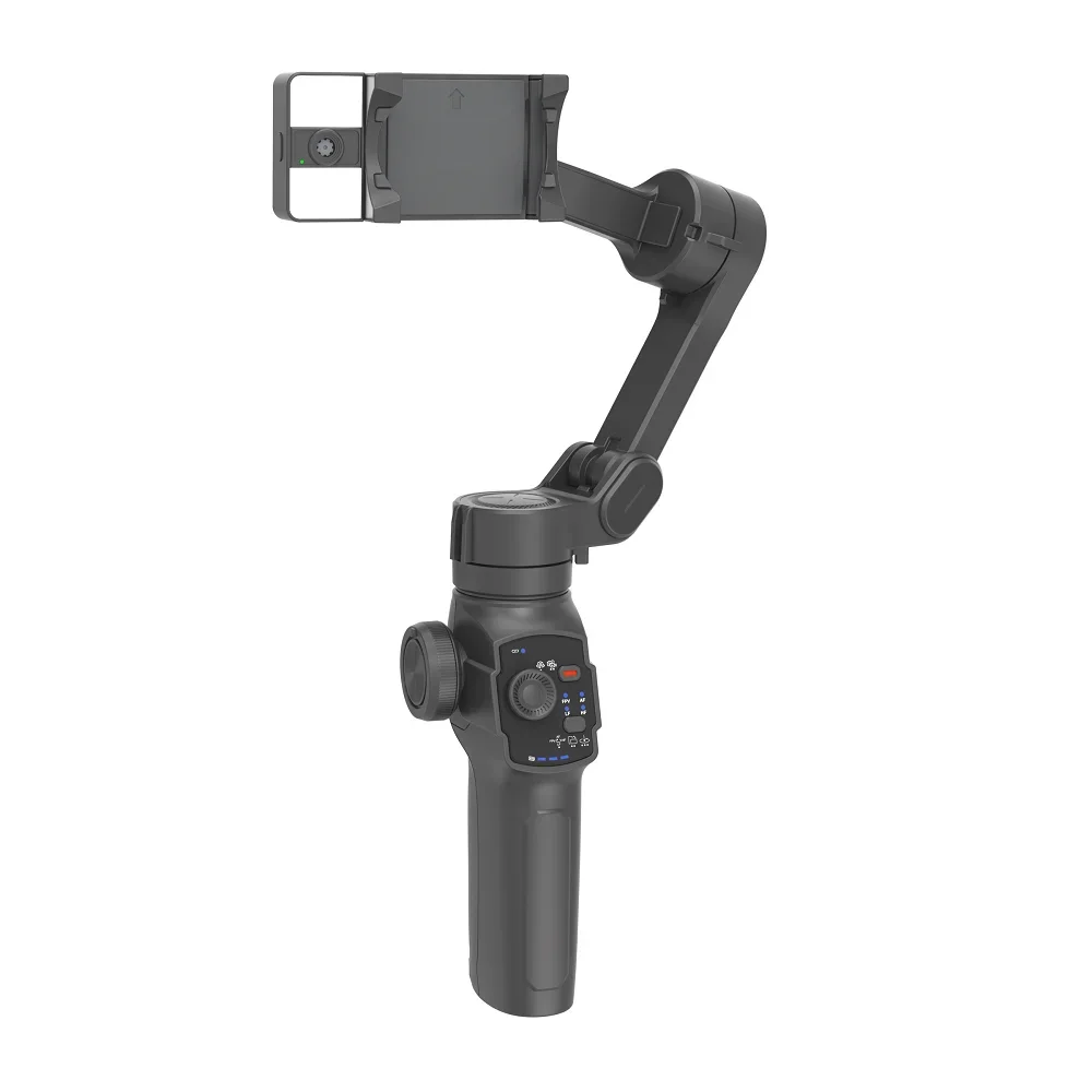 With long extension gimbal stabilizer L9 3 axis for phone with AI tracker and vlog light