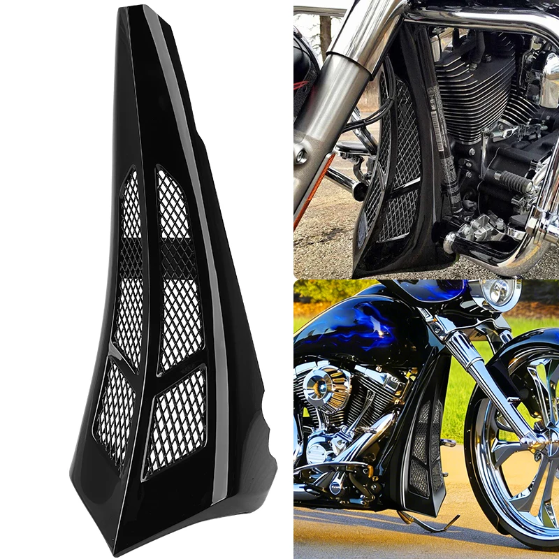 

Motorcycle Lower Radiator Guard Chin Spoiler Scoop Fairing Cover For Harley Touring Road Glide Street Glide Models 2014-up
