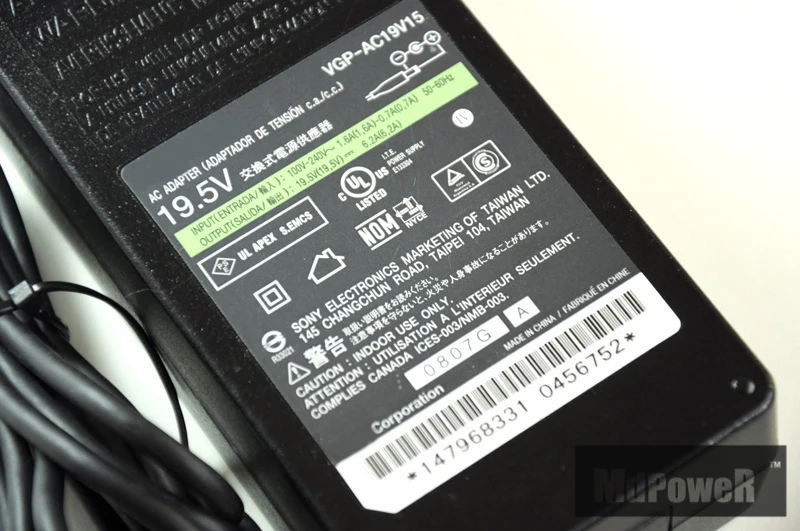 Original For SONY 19.5V 6.15A 6.2A VGP-AC19V15 120W laptop supply power AC adapter charger VGP-AC19V46 KDL-42W670A ACDP-120N02