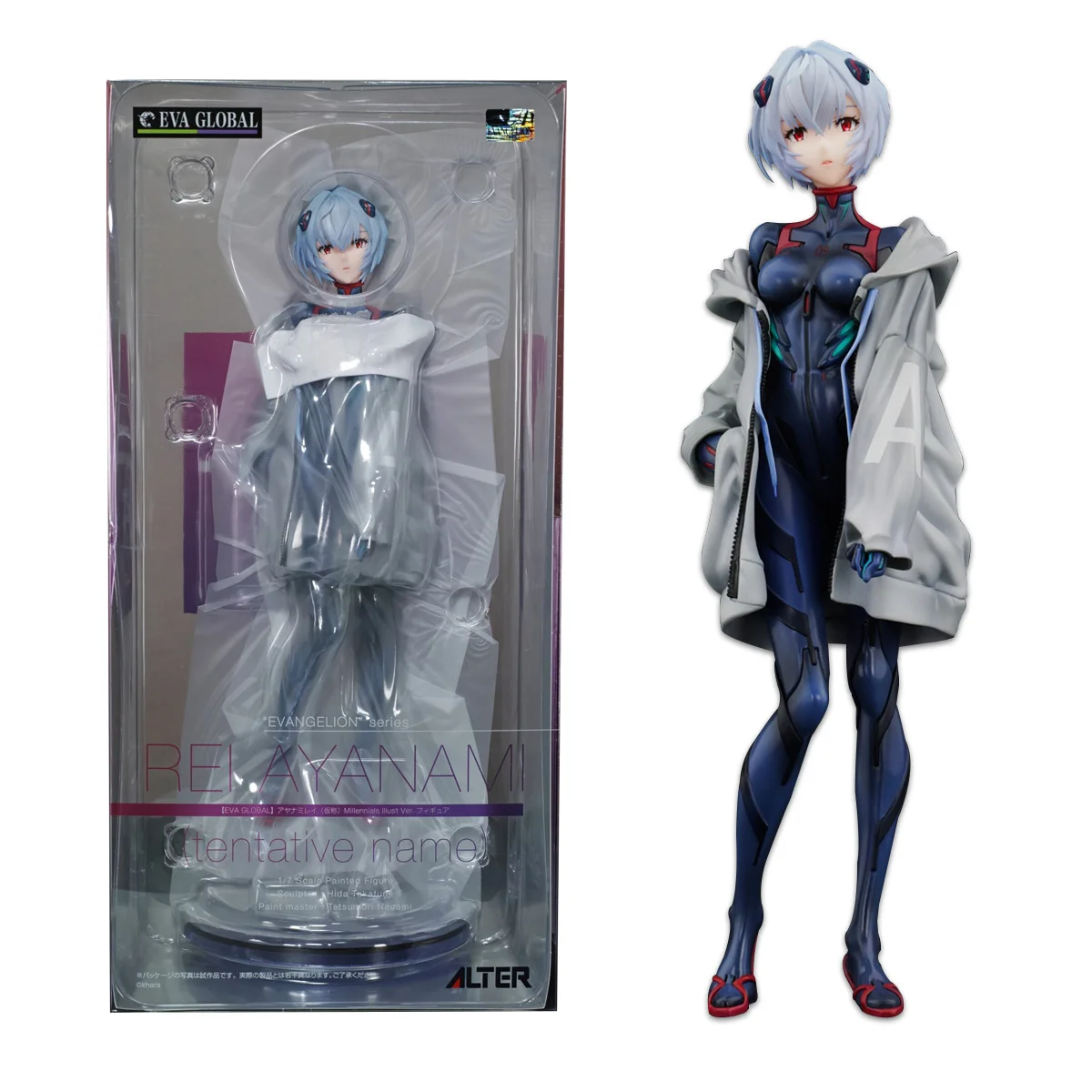 22cm Anime Eva Neon Genesis Ayanami Rei Evangelion Figuren Millen nials illust Action figur trend ige Kleidung Prototyp Modell Spielzeug