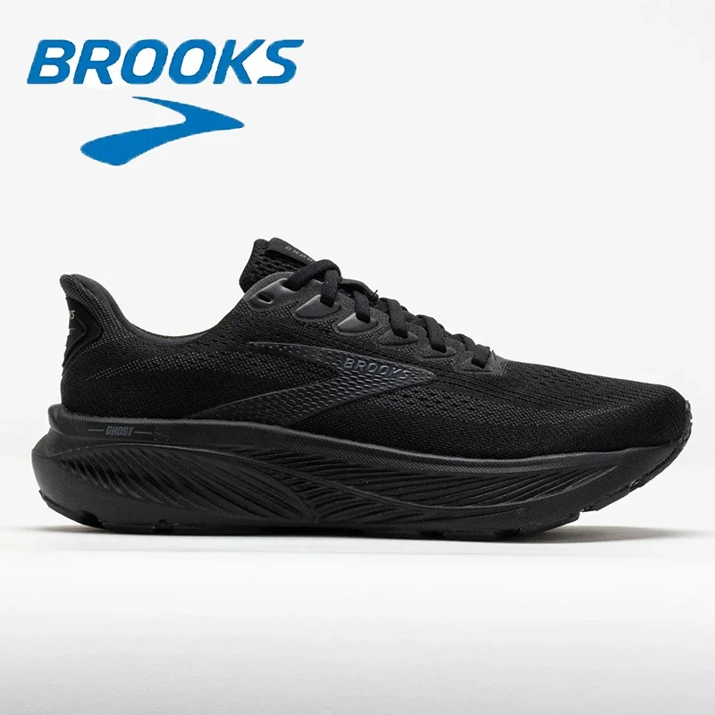 

Brooks Black Ghost 17 Fashion Men's Cushioning Sports Shoes Seamless Breathable Mesh Daily Training Running Shoes