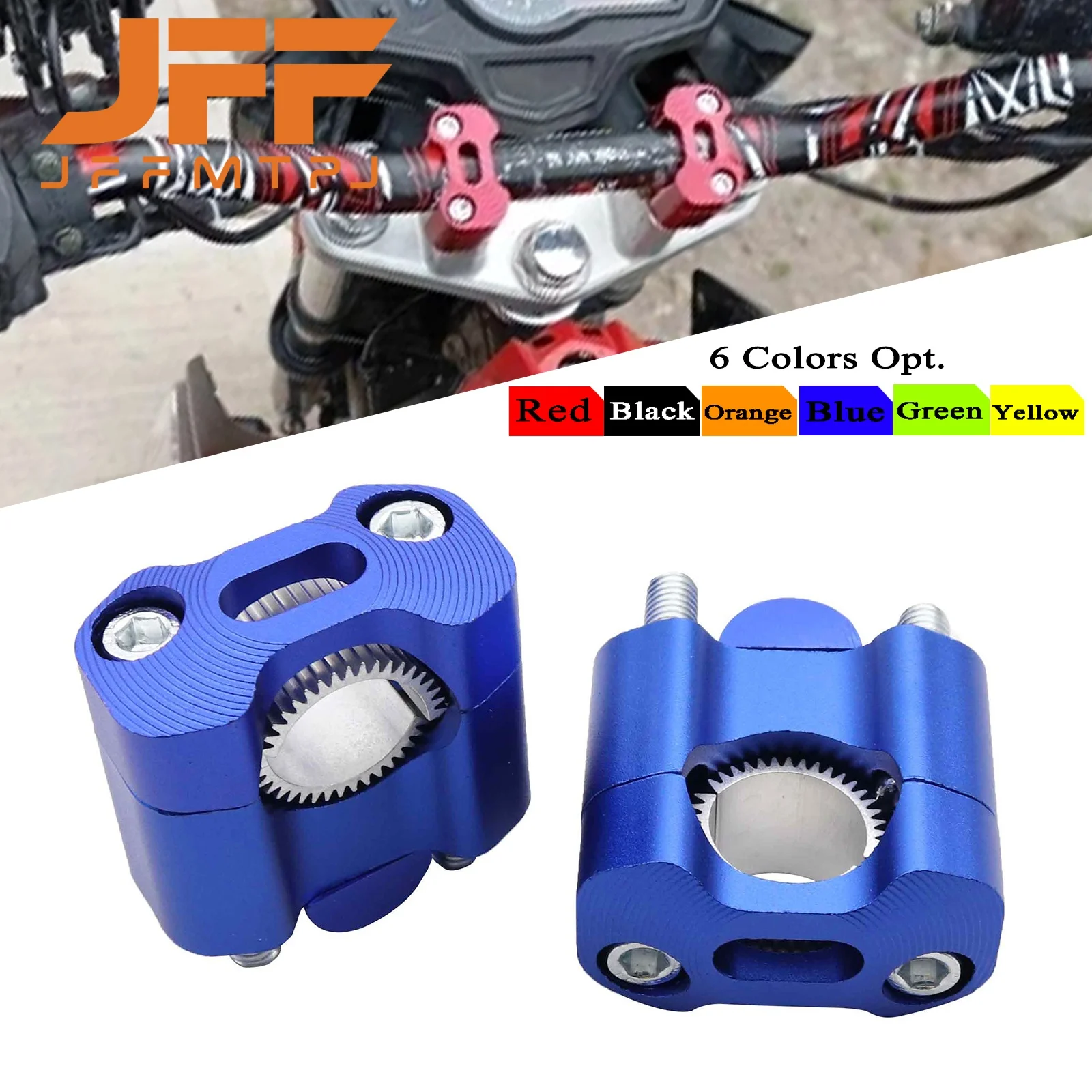 CNC Billet Handlebar Clamp Fat Bar Risers Mount Clamp Adaptor 22 28mm For Pit Dirt Bike Racing Motorcycle Enduro Supermoto MXATV