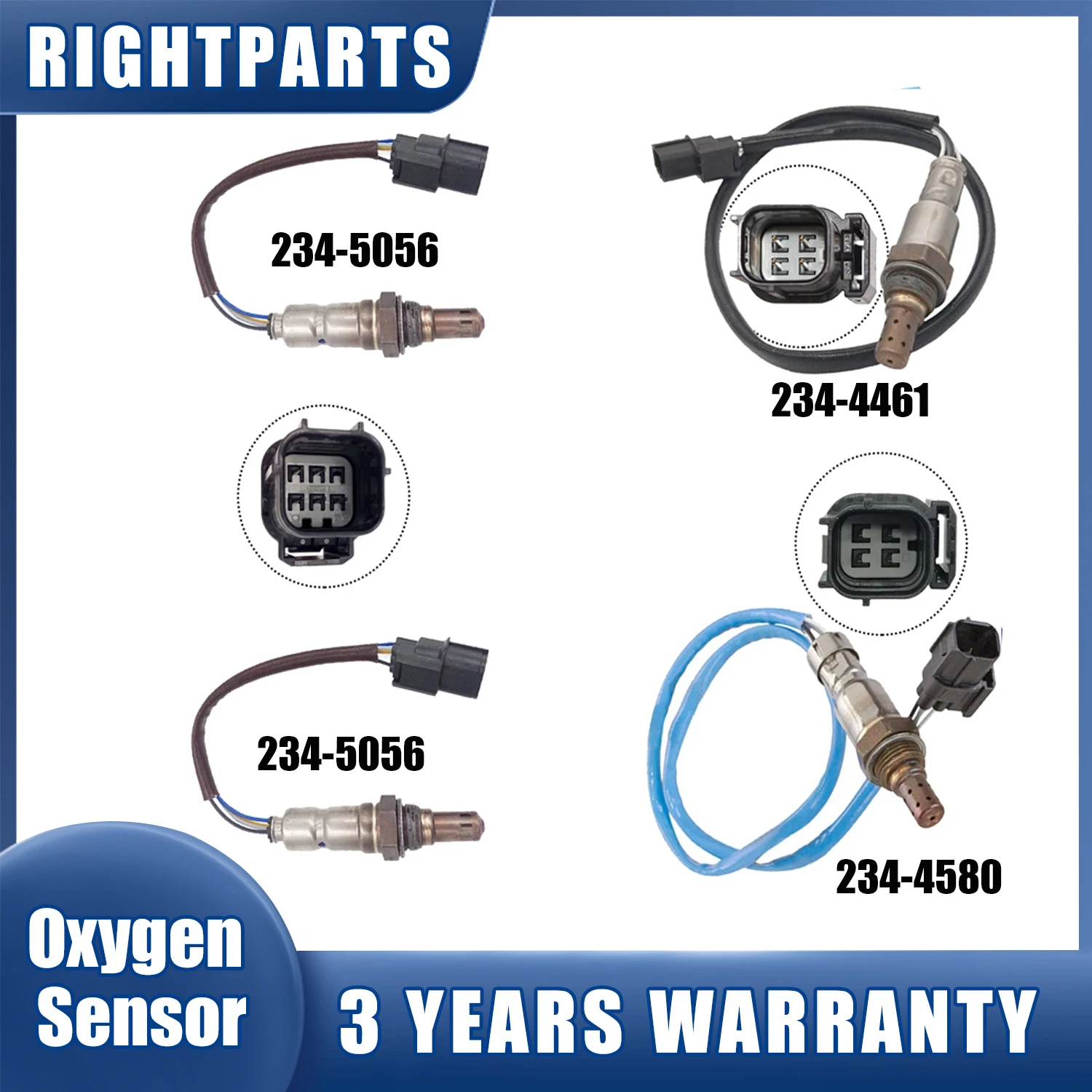 

Up+Downstream Oxygen Sensor 234-5056 234-4461 234-4580 4x For Honda Pilot 3.5L 2012 2013 2014 2015 Ridgeline 3.5L 2012 2013 2014