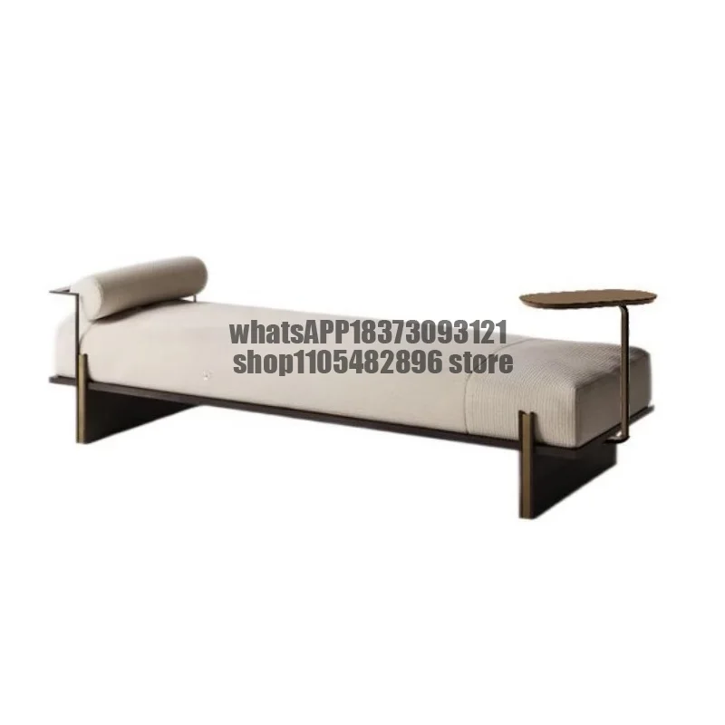 Italian minimalist living room sofa stool bedroom fabric bedside stool cloakroom shoe changing stool