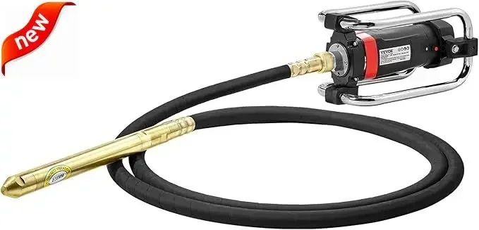 

Мощность 1300 Вт, 16000 вибраций в минуту, прочный медный двигатель 2 л.с., портативный для строительных работ, поставляется с валом длиной 14,75 футов.