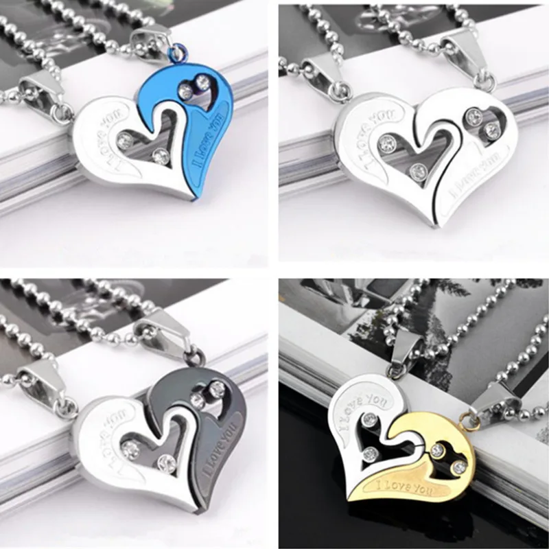 1Pair Couple Necklace 