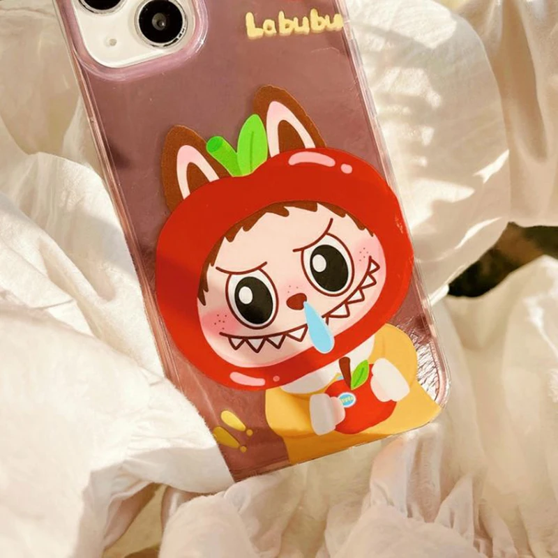 Funny Cartoon Runny Labubu for iPhone 16 Pro Max 11 12 13 14 15 Pro XS Max 7 8 Plus 15 Plus TPU Shockproof Anti fall Shell Y2k image 4