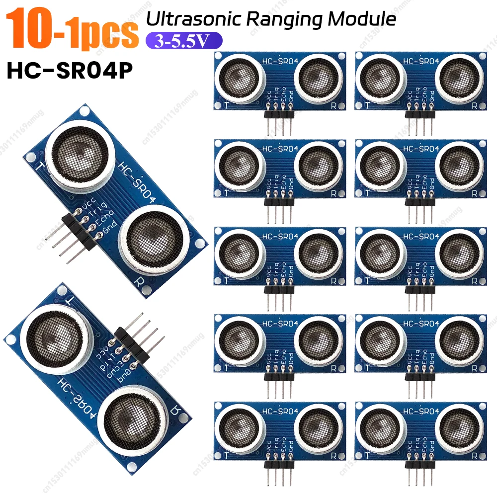 1-10 قطعة HC-SR04P كاشف الموجات فوق الصوتية تتراوح وحدة HCSR04P HC SR04 HCSR04P المسافة السونار الاستشعار مجلس 3-5.5 فولت جهد واسع