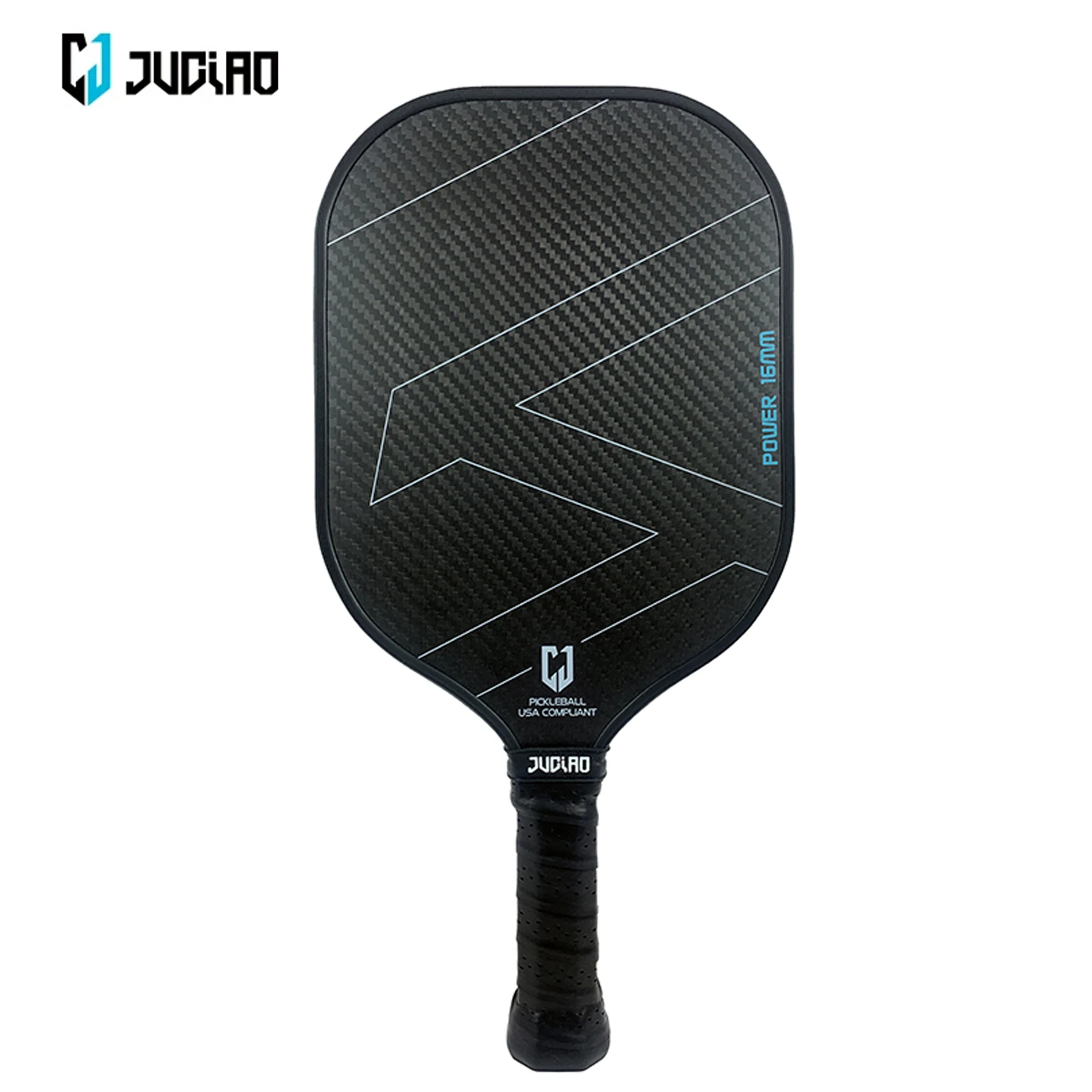 Juciao-Carbon Fiber Pickleball Paddle, 3K, polipropileno, Honeycomb Core, Pickle Ball Paddle para homens e mulheres