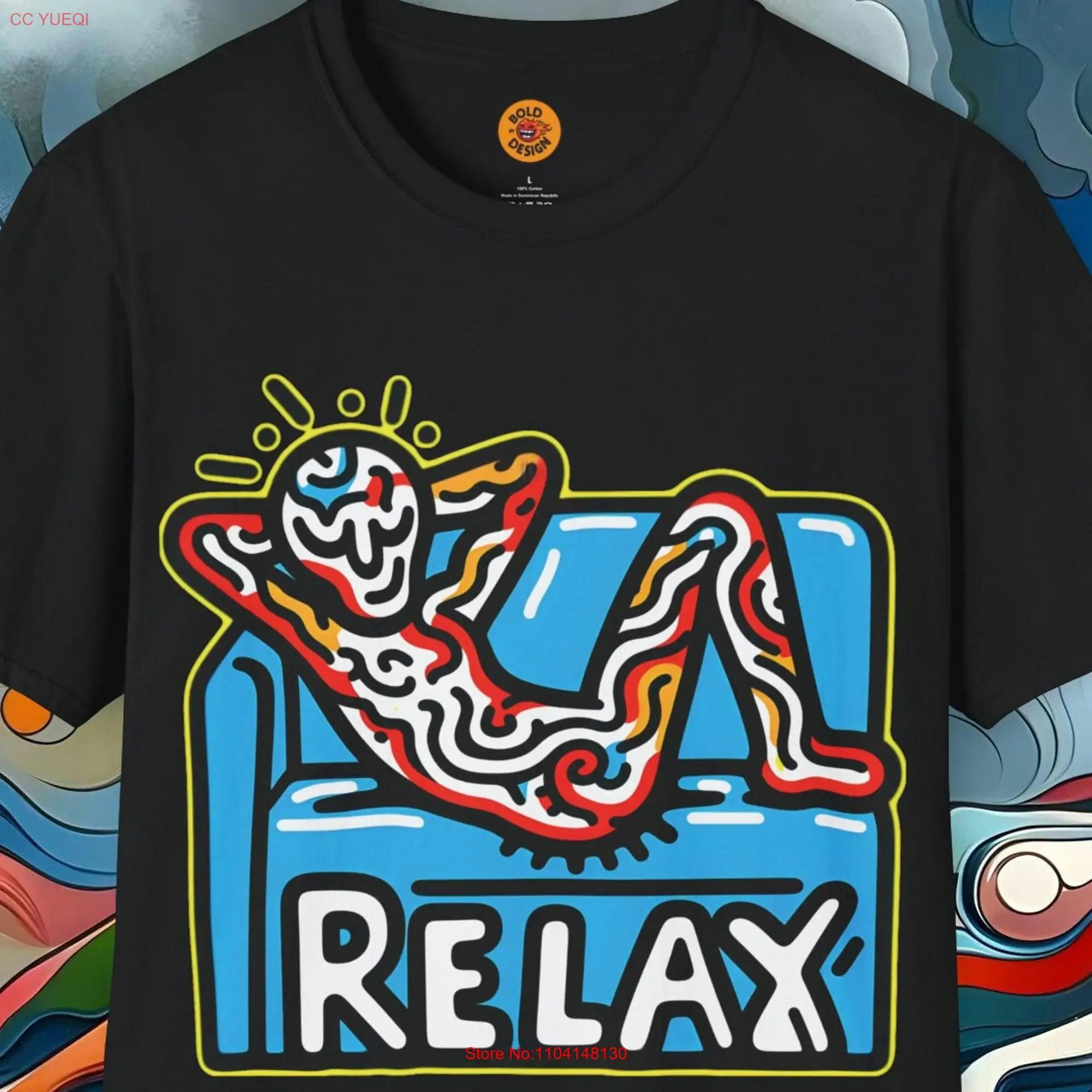 Vibrant Pop Art T Shirt Casual Relaxation Wear with a Modern Street Twist long or short sleeves