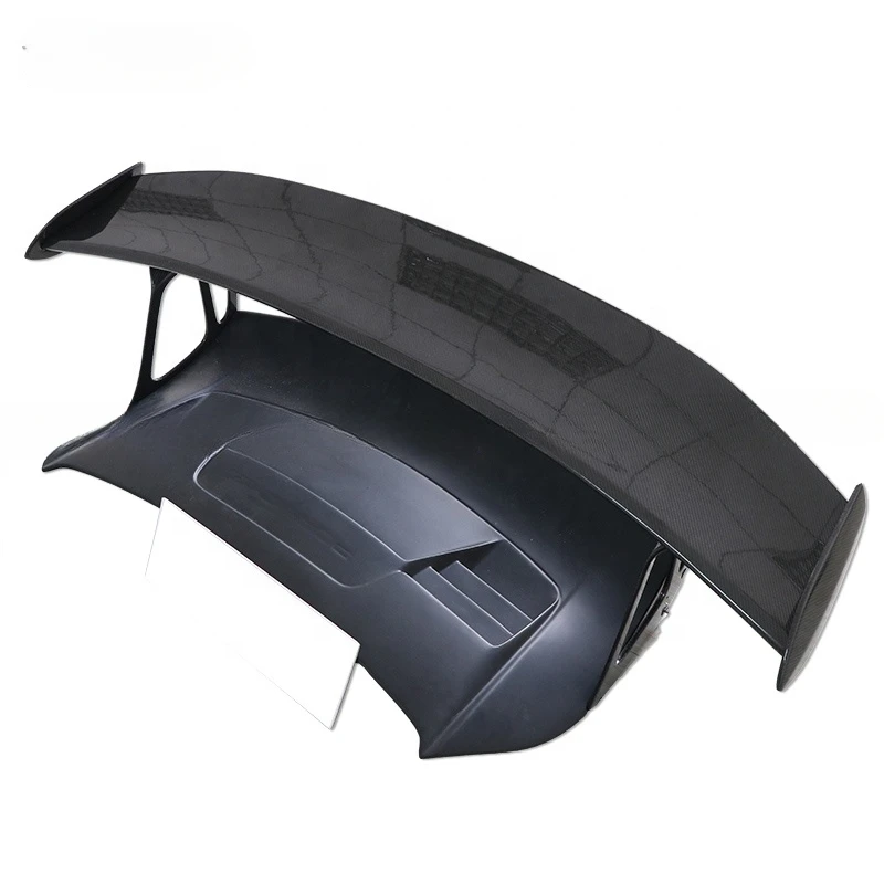 Newest Glossy Black Carbon Fiber+Fiberglass GT3rs Car Spoiler Wing For Porsche 991