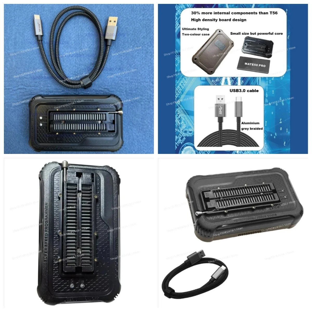 A64E For XGecu T76 USB3.0 Programmer – Supports EEPROM/NAND/NOR/eMMC, Minpro/TL866II/T56 Replacement