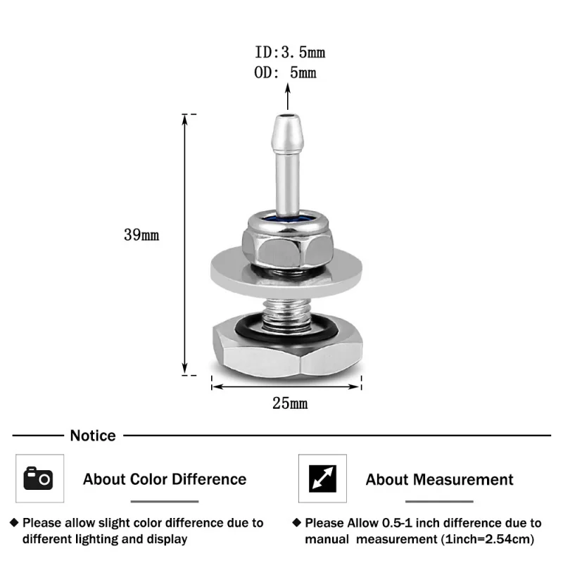 Turbo Boost Pressure Quick Tap Fitting Kit Press Source on Silicone Hose Nipple Vacuum