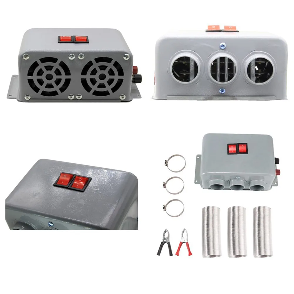 12V Compact Car Heater 400W‑600W Winter Fast Heating Warmer Removing Low Noise Portable Car Glass Fog Defrosting ﻿