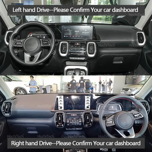 Imagen 2 del producto Estera para tablero de instrumentos para Kia Sonet QY 2020 2021 2022 2023 2024 2025, cubierta para salpicadero de coche, alfombrilla antideslizante, almohadilla protectora, alfombra parasol