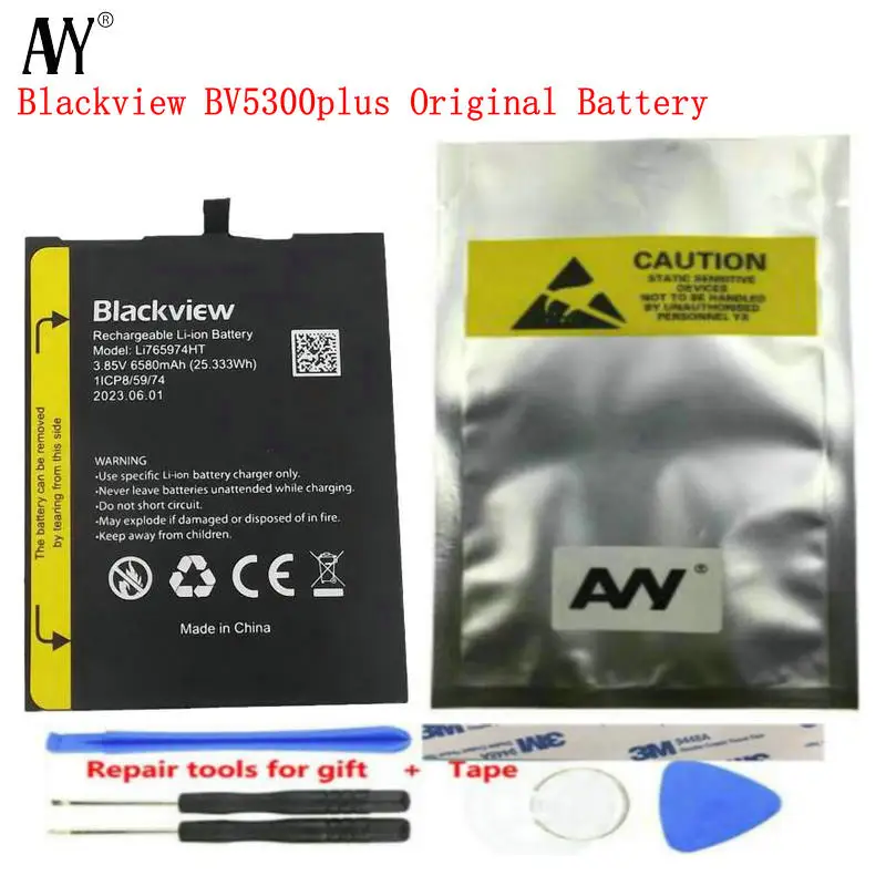 For Blackview BV5300 Plus Battery Rugged Original Bateria 6580mAh Mobile Phone Accessories