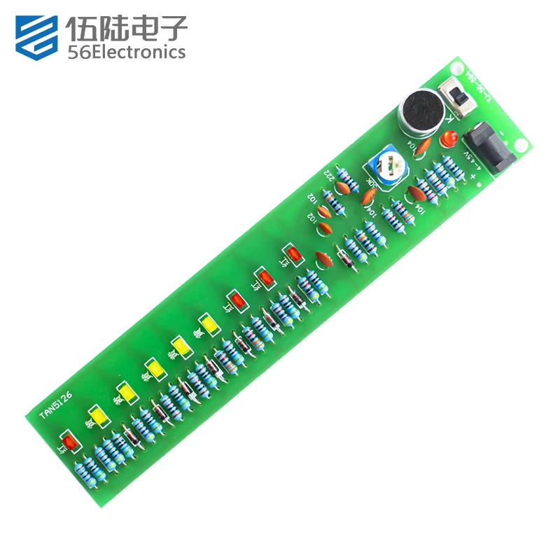 9-level Audio Level Luminous Column Kit Voice Controlled Music Rhythm LED Melody Light Welding Spare Parts