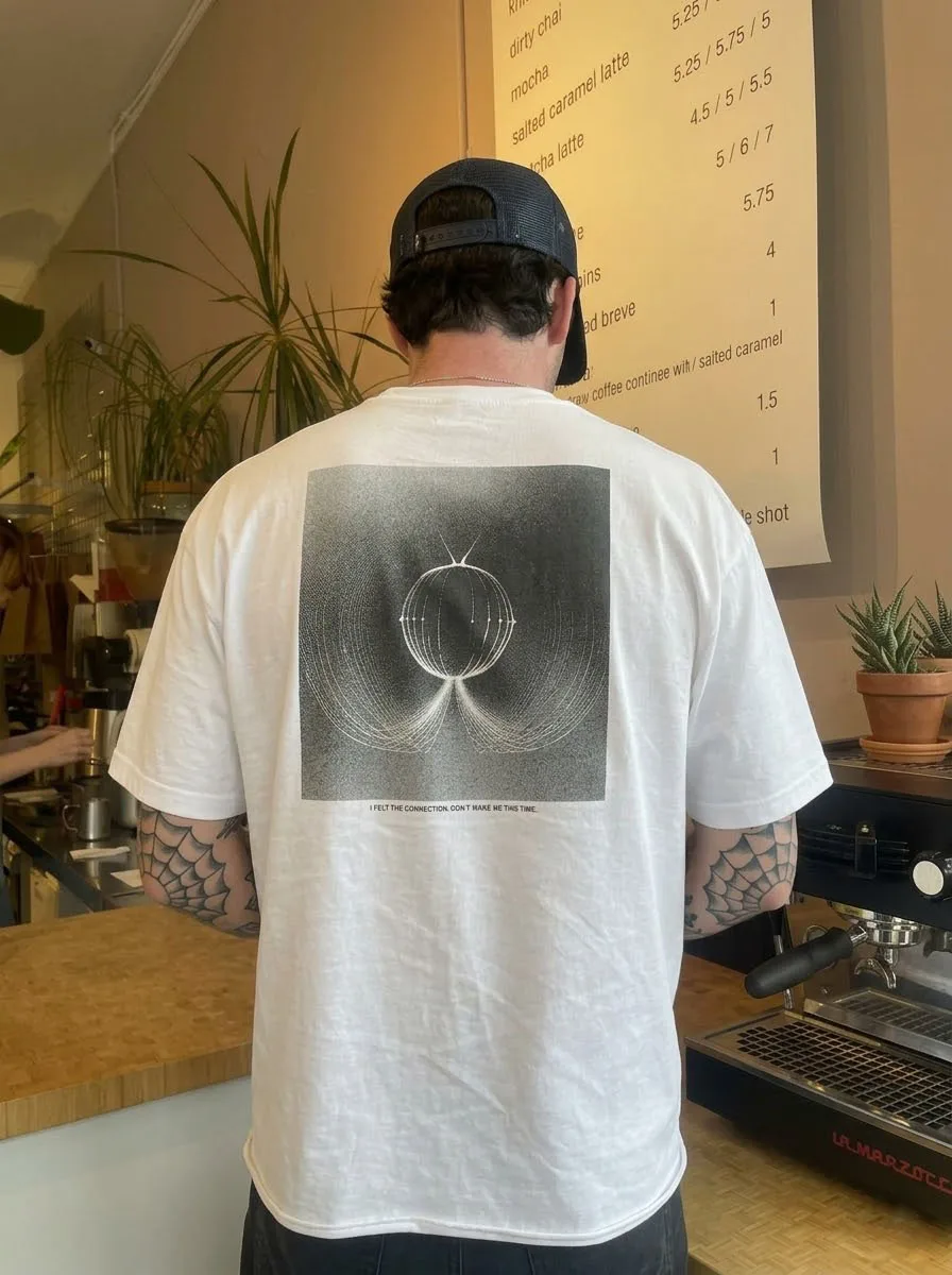 ヴィンテージアメリカンレトロ蒸気波イラスト風半袖高級感tシャツカジュアル幾何学模様2026年春