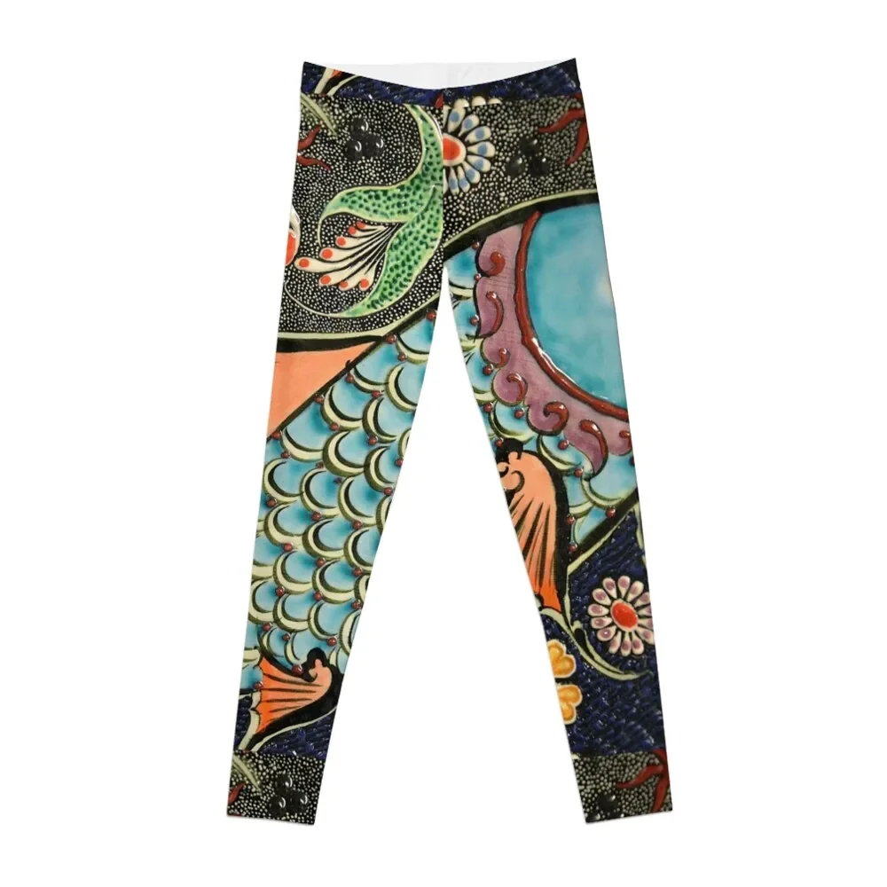 

Asian Style Art - Fish Leggings gym's clothing gym pants Clothing fitness Legging sexy woman Womens Leggings