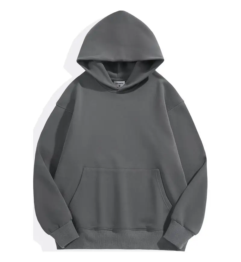 DIY Custom Uw Merk LOGO 500GSM Zwaar Gewicht Nieuwe Herfst Winter Casual Dikke Katoenen heren Top Effen Kleur Hoodies Sweatshirt
