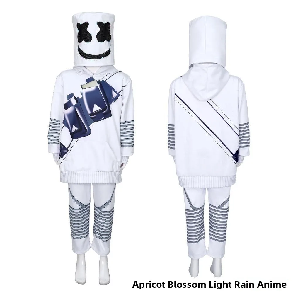 Halloween 5Marmello DJ Cotton Candy Kostüm Set Role-Plang Stage Performance Sweatshirt Outfit Damen Ethnic Faion