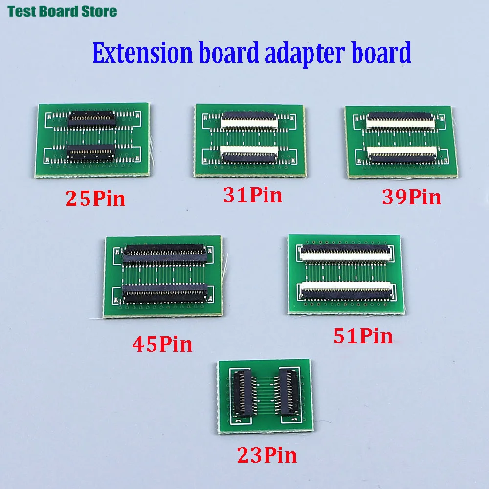

1Pcs FPC FFC Flexible Flat Cable Extension Connection Board 0.3 MM PCB Pitch 21 25 31 39 45 51 PIN Connector FPC Adapter