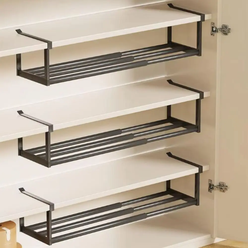 Organization Rack Space Saving Metal Shoe Rack Extendable No Drill Expandable Shelf Layered Shelf New Shoe Organizer Home Indoor