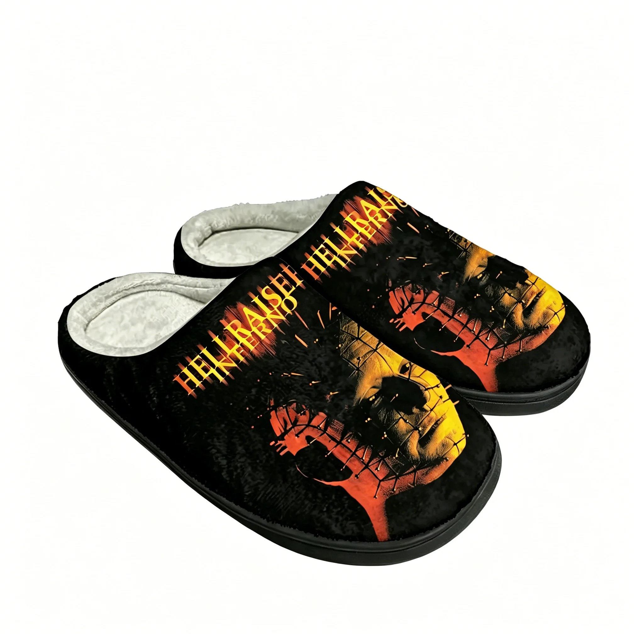 

Hellraiser Cotton Slippers Mens Womens Keep Warm Shoes Home Plush Bedroom Footwear Custom Made Thermal Slipper
