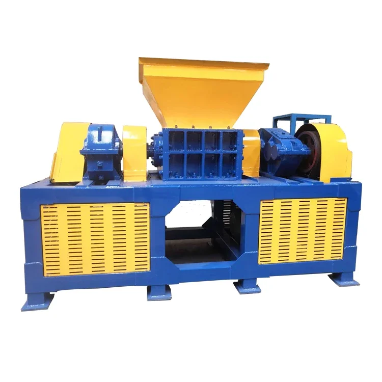 Plastic Recycling Machines 50~2500 Kg per hour Double-shaft Shredder Machine for Crushing Various Plastic and Rubber Products