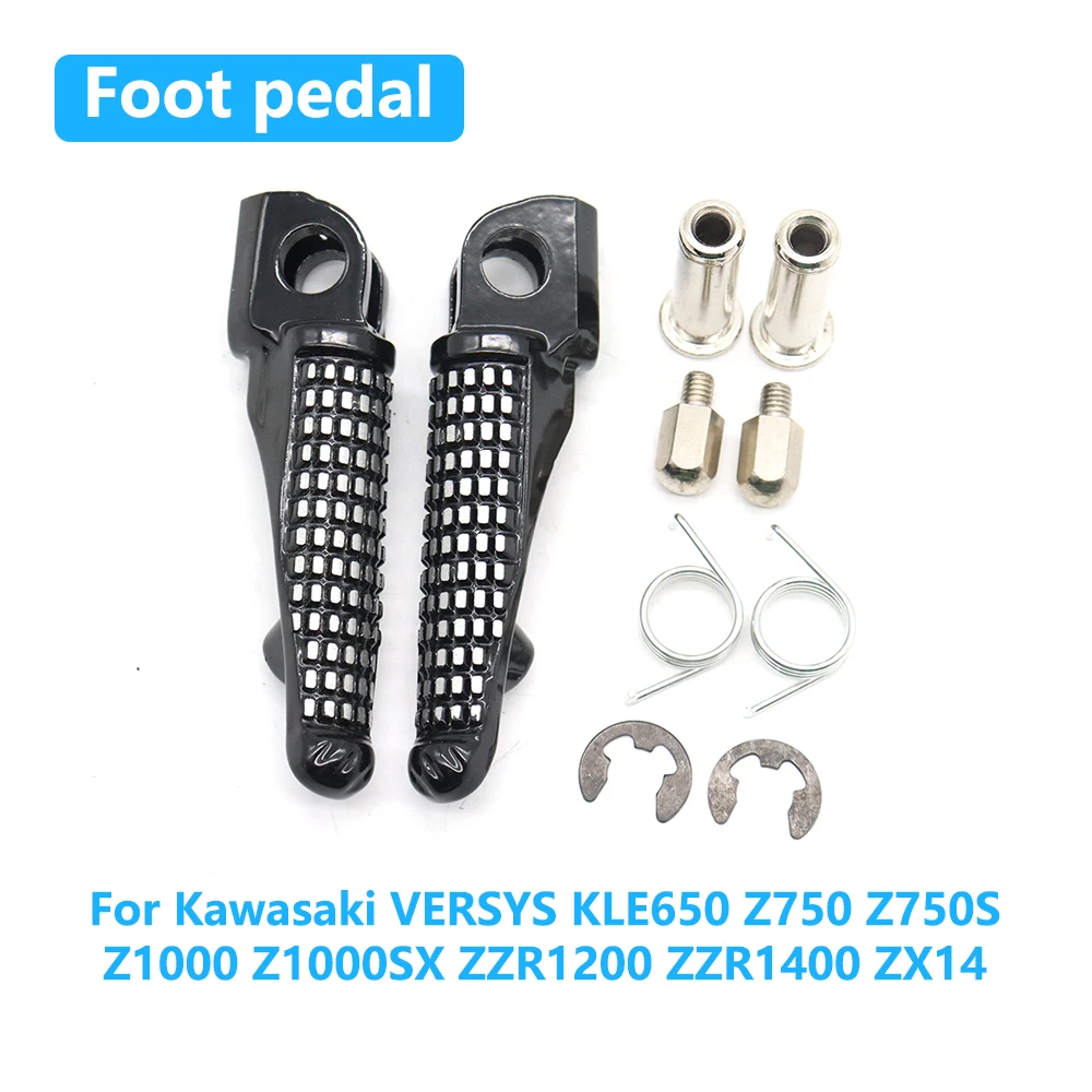 

Motorcycle Front Footrests Foot Pedals For Kawasaki NINJA 250 300 ZX6R ZX9R ZX10R ZX12R Z650 Z750 Z800 Z900 Z1000 ER6F ER6N