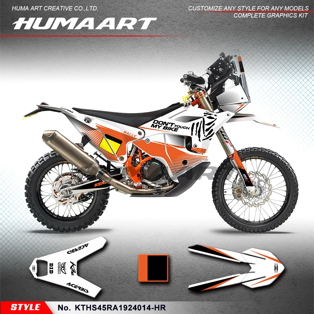 

Комплект графических наклеек HUMAART в сборе для KTM Husqvarna 450 Rally 2019 2020 2021 2022 2023 2024, KTHS45RA1924014-HR
