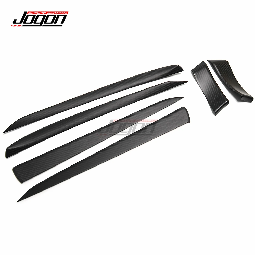 Carbon Fiber Car Interior Side Door Panel Protection Cover Trim For Tesla Model S 2021-2024 Car Interior Styling Accessories