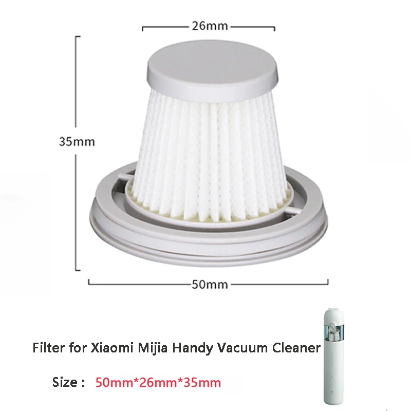 Hepa Filter For Xiaomi Mijia Handy Vacuum Cleaner SSXCQ01XY Spare Part Car Mini Wireless Handheld Washable Replace Accessories