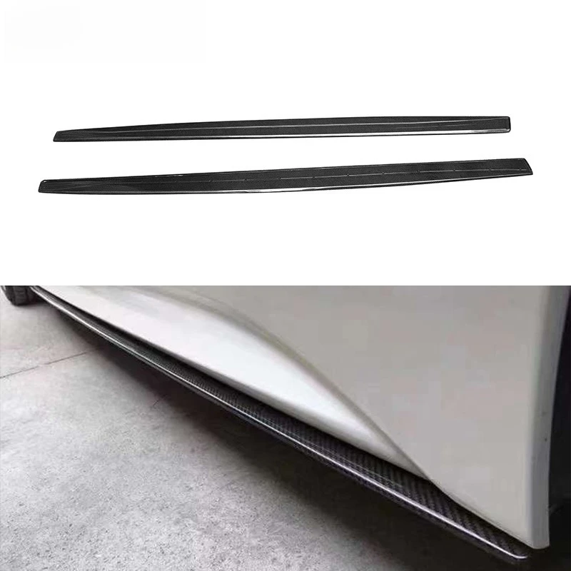 Side skirt carbon fiber side bumper apron side shovel anti-friction strip