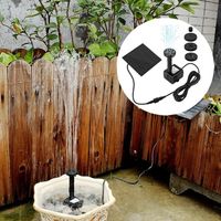 Mini Solar Panel Water Pump 4 Nozzles DIY Solar Fountain Pump 200L/H DC Brushless Solar Water Fountain Fish Tank