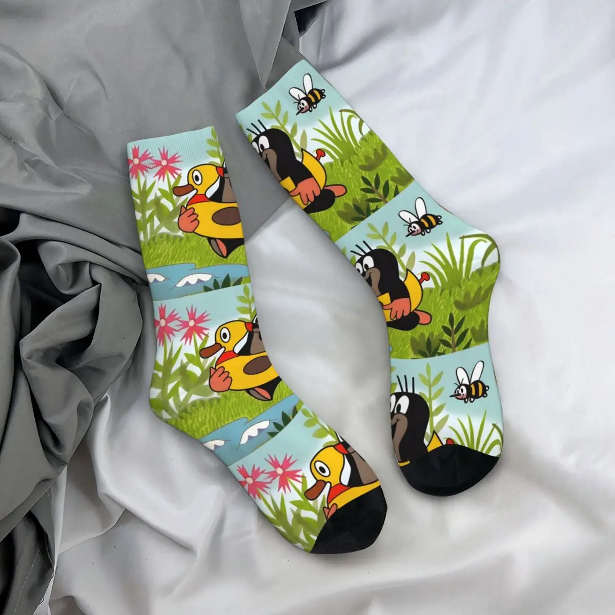 Kaus kaki tikus kecil motif 3D, kaus kaki setengah betis motif 3D untuk anak laki-laki dan perempuan