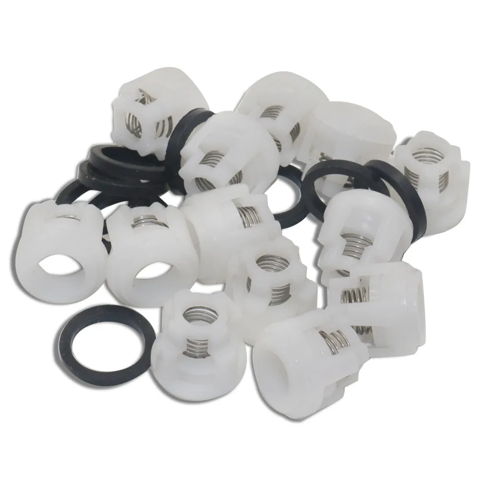 10ชิ้นชุดเช็ควาล์วเครื่องซักผ้าแรงดันสูงสำหรับปั๊มแรงดัน280/380อะไหล่เครื่องซักผ้ารถยนต์