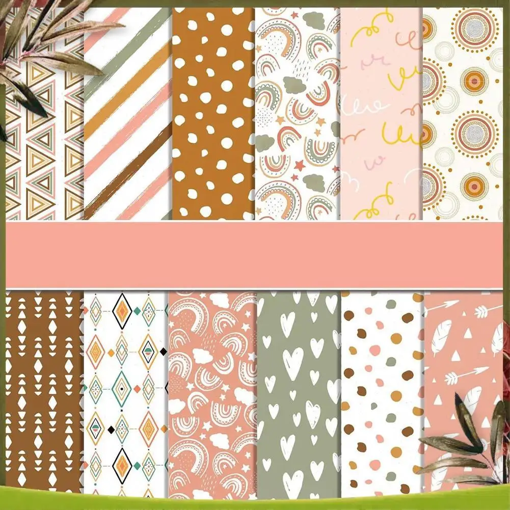 New-12Inch X 12Inch Cute Patterned Cardstock Scrapbooking Paper, Cardmaking Craft Paper Pack 24Pcs