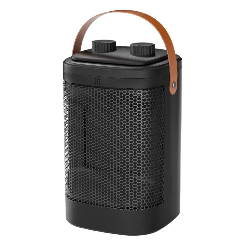 

Indoor Heating Desktop Fan Heater 1500W Space Heater 15.7*7.1*25.1cm Comfortable Handle Fast Heating Technology