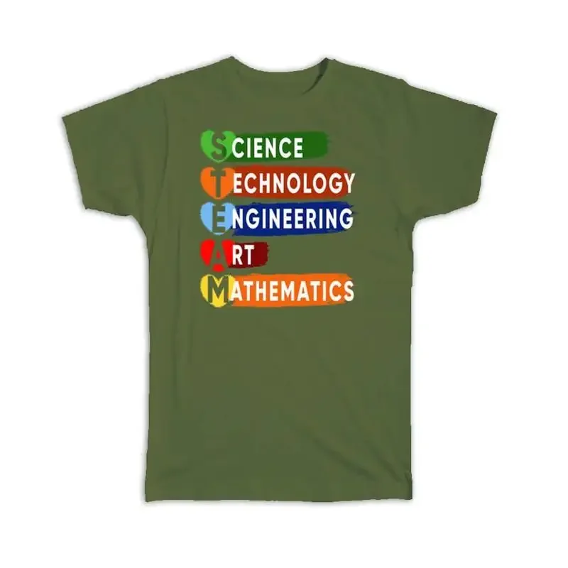 

Футболка с надписью Arts Creativity Steam Science Technology Engineering Math