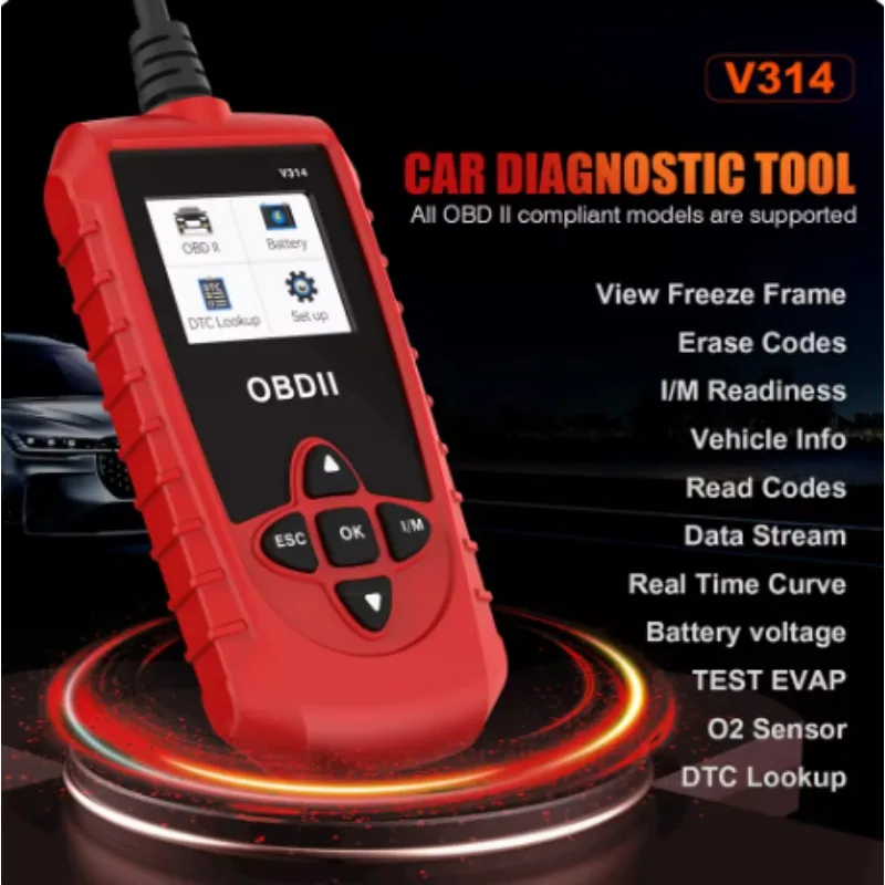 الماسح الضوئي للسيارات obd2 - قارئ الرمز التشخيصي لبروتوكول obdii #5